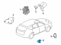 OEM Acura TLX SENSOR, SIDE IMPACT Diagram - 77970-TGV-A01