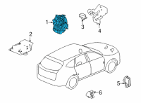 OEM Acura MDX Reel Assembly, Cable Diagram - 77900-TGV-D21