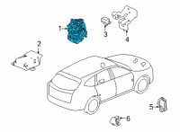 OEM Acura Reel Assembly, Cable Diagram - 77900-TGV-D21