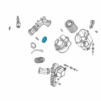 OEM 2006 Honda Element Clamp, Air Cleaner Diagram - 17314-PZD-A00