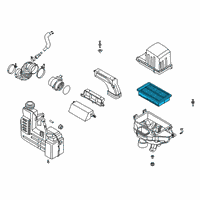 OEM Hyundai Venue Air Cleaner Filter Diagram - 28113-K2100