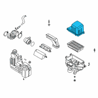 OEM 2021 Hyundai Venue Cover-Air Cleaner Diagram - 28111-K2350