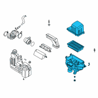 OEM Hyundai Venue Cleaner Assembly-Air Diagram - 28110-K2350