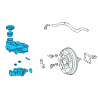 OEM 2022 Toyota Corolla Master Cylinder Assembly Diagram - 47201-02870