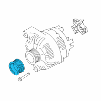 OEM 2013 BMW 135i Pulley Alternator Diagram - 12-31-7-560-483