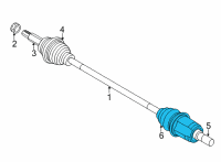 OEM 2022 Kia Seltos Boot Kit-Rear Diff S Diagram - 496A5Q5000