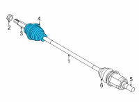 OEM 2022 Kia Seltos Boot Kit-Rear Wheel Diagram - 496A4Q5000