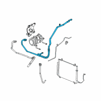 OEM 2007 Cadillac CTS Hose Asm, A/C Compressor Diagram - 89023400