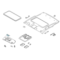 OEM Infiniti G35 Bulb - Vanity Mirror Diagram - 26447-CD660