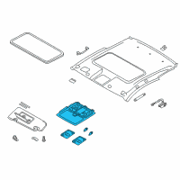 OEM Infiniti G35 Lamp Assembly-Map Diagram - 26430-AM860