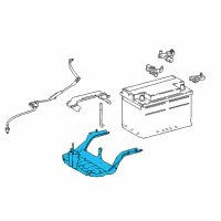 OEM 2022 Lexus LC500h Carrier Assy, Battery Diagram - 74410-11010