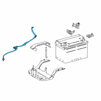 OEM 2022 Lexus LC500h Hose, Battery Diagram - 28885-38020