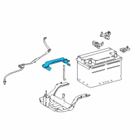 OEM 2019 Lexus LS500 Clamp Sub-Assy, Battery Diagram - 74404-11010