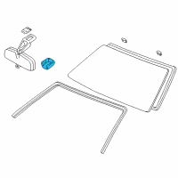 OEM 1998 Toyota Corolla Mirror Cover Diagram - 87834-01020-E2