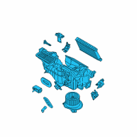 OEM Ford Focus Evaporator Assembly Diagram - AS4Z-19B555-C