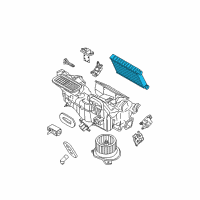 OEM Ford Focus Heater Core Diagram - 9S4Z-18476-A