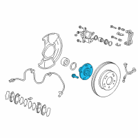 OEM 2016 Acura ILX Hub Assembly, Front Diagram - 44600-TBC-A00