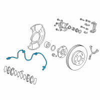 OEM 2017 Honda Civic Sensor Assembly Front Diagram - 57450-TBA-A03