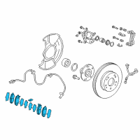 OEM 2020 Honda Civic Set, Pad Front Diagram - 45022-TBA-A00