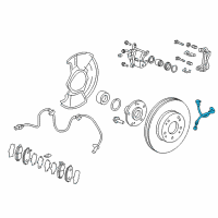 OEM 2018 Honda Civic Set, Front Brake Hose Diagram - 01464-TBA-A00