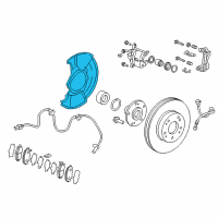 OEM 2019 Honda Civic Splash Guard, Front Diagram - 45255-TBA-A01