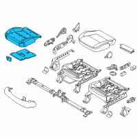 OEM 2016 Ford Police Interceptor Utility Seat Cushion Pad Diagram - FB5Z-78632A22-C