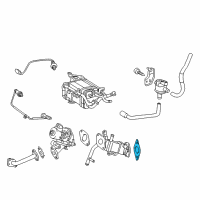 OEM 2017 Toyota Prius V EGR Pipe Mount Gasket Diagram - 25685-37010