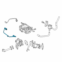 OEM Toyota Prius Lower Oxygen Sensor Diagram - 89465-47080