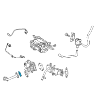 OEM 2014 Lexus CT200h Gasket, EGR Pipe Diagram - 25634-37030
