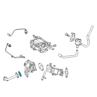 OEM 2017 Lexus CT200h Gasket, EGR Pipe Diagram - 25634-37030