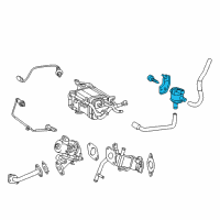 OEM 2014 Lexus CT200h Valve Assy, Vacuum Switching Diagram - 25860-37020