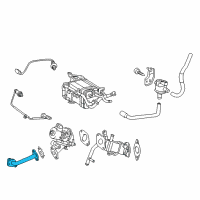 OEM 2016 Toyota Prius V Pipe Assembly, EGR Diagram - 25610-37012