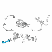 OEM 2017 Lexus CT200h Pipe Assy, EGR Diagram - 25610-37012