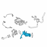 OEM 2017 Lexus CT200h Pipe Sub-Assy, EGR W/Cooler Diagram - 25601-37010