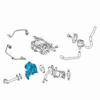 OEM 2014 Toyota Prius Plug-In EGR Valve Diagram - 25620-37120