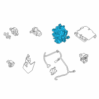 OEM Nissan Versa Note Steering Air Bag Wire Assembly Diagram - 25554-3SG0A