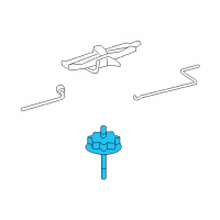 OEM 2009 Toyota Corolla Spare Carrier Diagram - 51931-12190