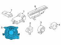 OEM BMW M340i Coil Spring Cartridge Diagram - 61-31-6-833-899