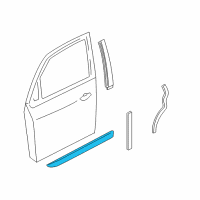 OEM 2007 Ford Focus Body Side Molding Diagram - 5S4Z-6120938-AAPTM