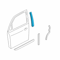 OEM 2006 Ford Focus Window Molding Diagram - YS4Z-6120554-CA