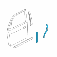 OEM 2004 Ford Focus Door Moldings Diagram - YS4Z5420910CA