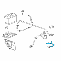 OEM 2019 Chevrolet Silverado 2500 HD Battery Cable Diagram - 84348533