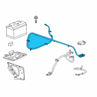 OEM 2015 GMC Sierra 2500 HD Positive Cable Diagram - 23239733