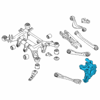 OEM 2019 BMW 740e xDrive Wheel Carrier, Rear Right Diagram - 33-30-6-865-662