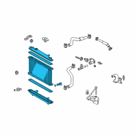 OEM 2004 Toyota Highlander Radiator Assembly Diagram - 16400-20330