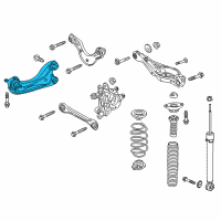 OEM 2021 Honda Civic Trailing Arm Complete, L Diagram - 52365-TBA-A01