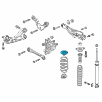 OEM 2020 Honda Civic Rubber, Spring Upr MT Diagram - 52402-TBA-A02