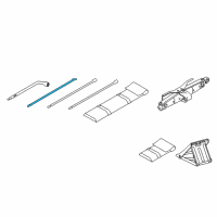 OEM 2007 Nissan Frontier Rod-Jack Handle Diagram - 99552-7S200