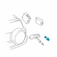 OEM Lexus LX570 Fitting Kit, Tire Pressure Monitor Or Balancer Valve Diagram - 04423-0E010