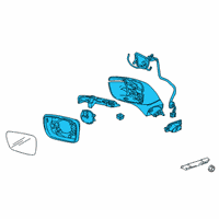 OEM 2022 Buick Enclave Mirror Assembly Diagram - 84860604